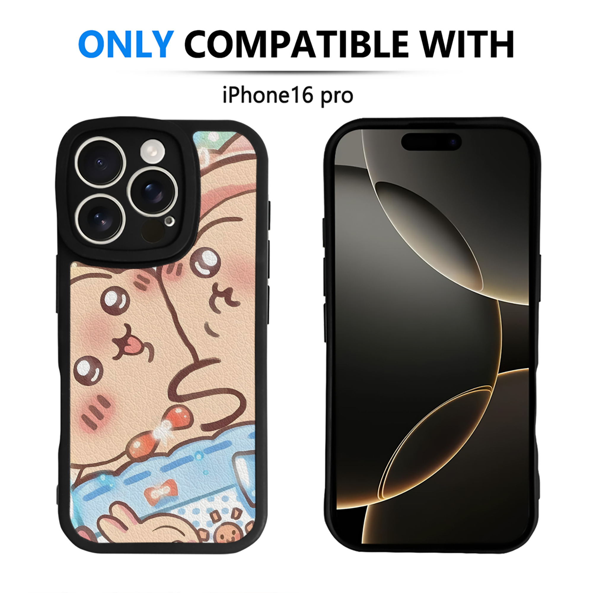 （画像用） ちいかわ Chii-kawa 【iPhone 16シリーズ対応】シリコンスマホケース（レザー調） 材質：シリコン